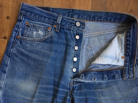 vintage levis 501 xx blue jeans made in usa 31 x … - image 10
