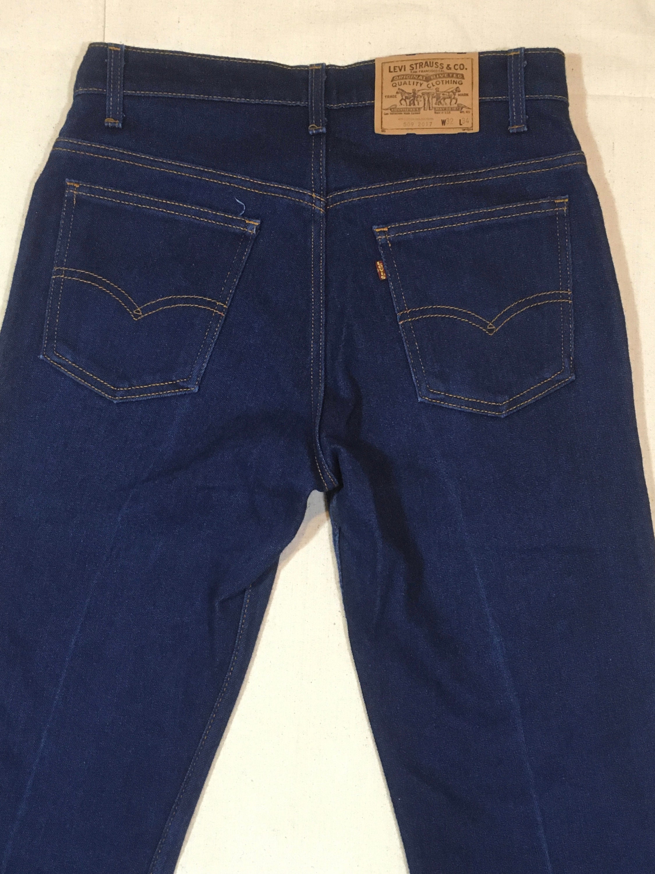 Vintage 80s Levis 509 Dark Wash Blue Jeans Made in Usa 32 X 34 - Etsy