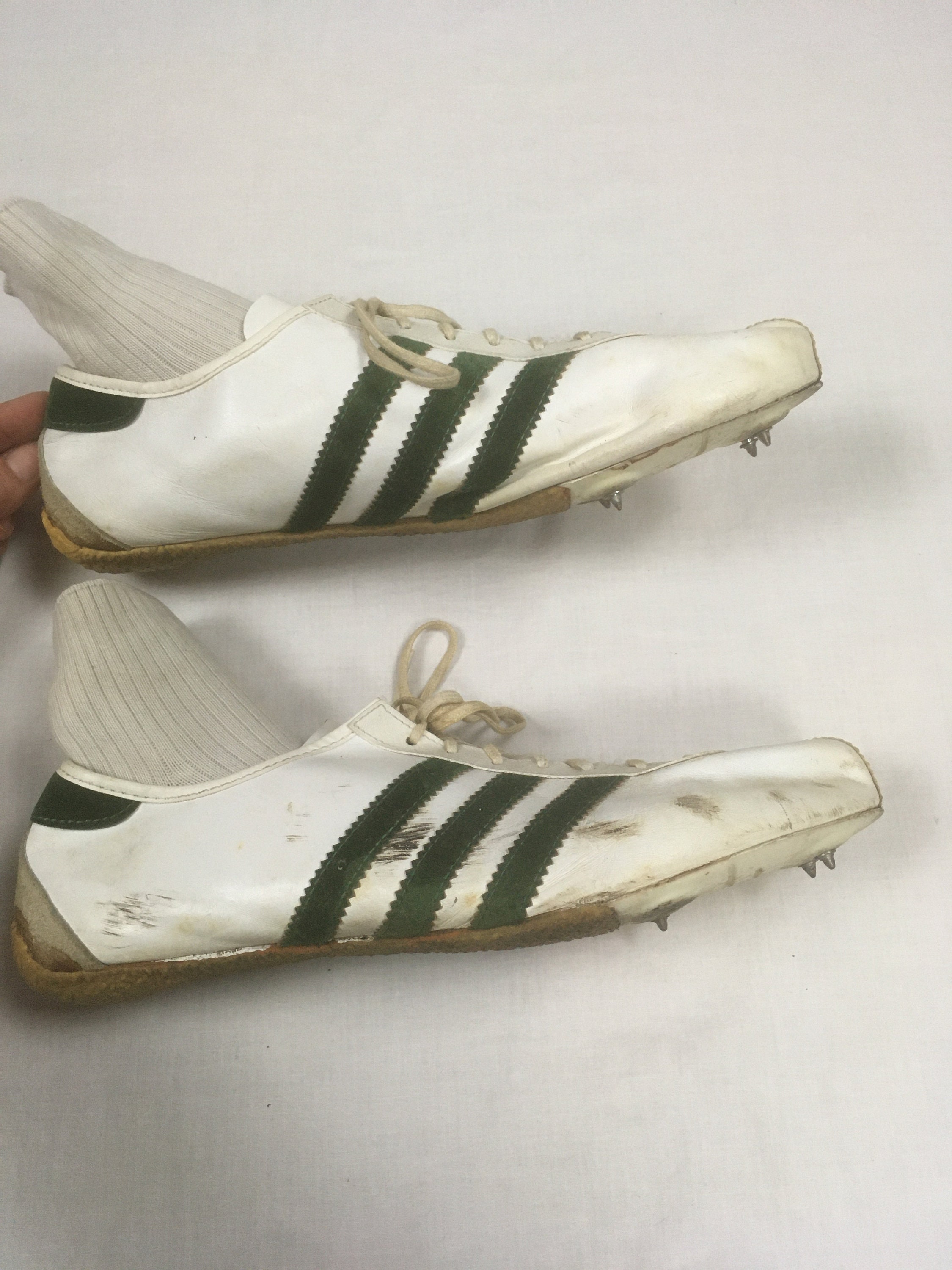 Vintage 70er Jahre Adidas quebec Sneakers Track Spike Made in France 11 1970er Jahre archive Etsy