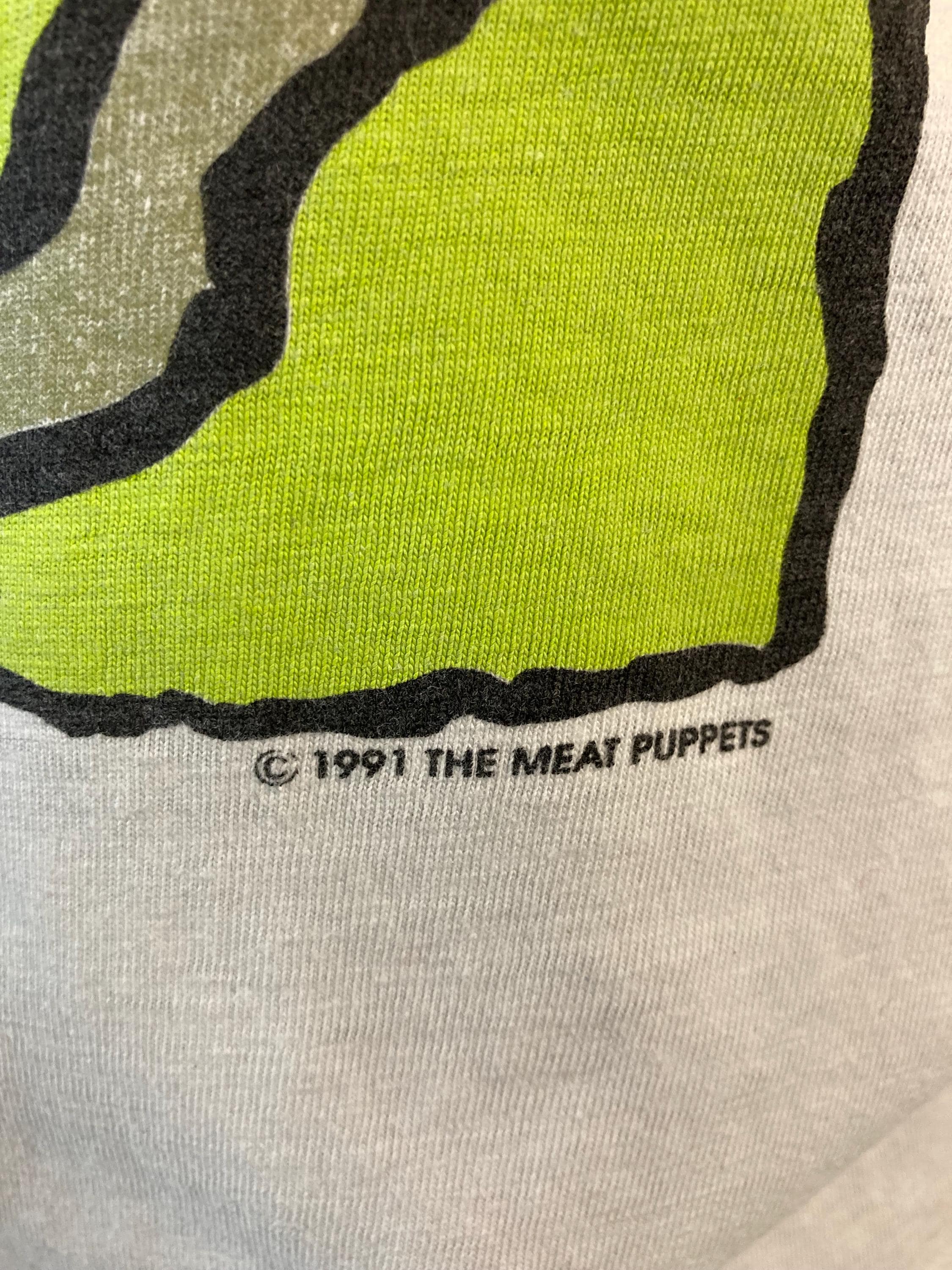 Vintage 90s 1991 the Meat Puppets T Shirt Forbidden Places Front