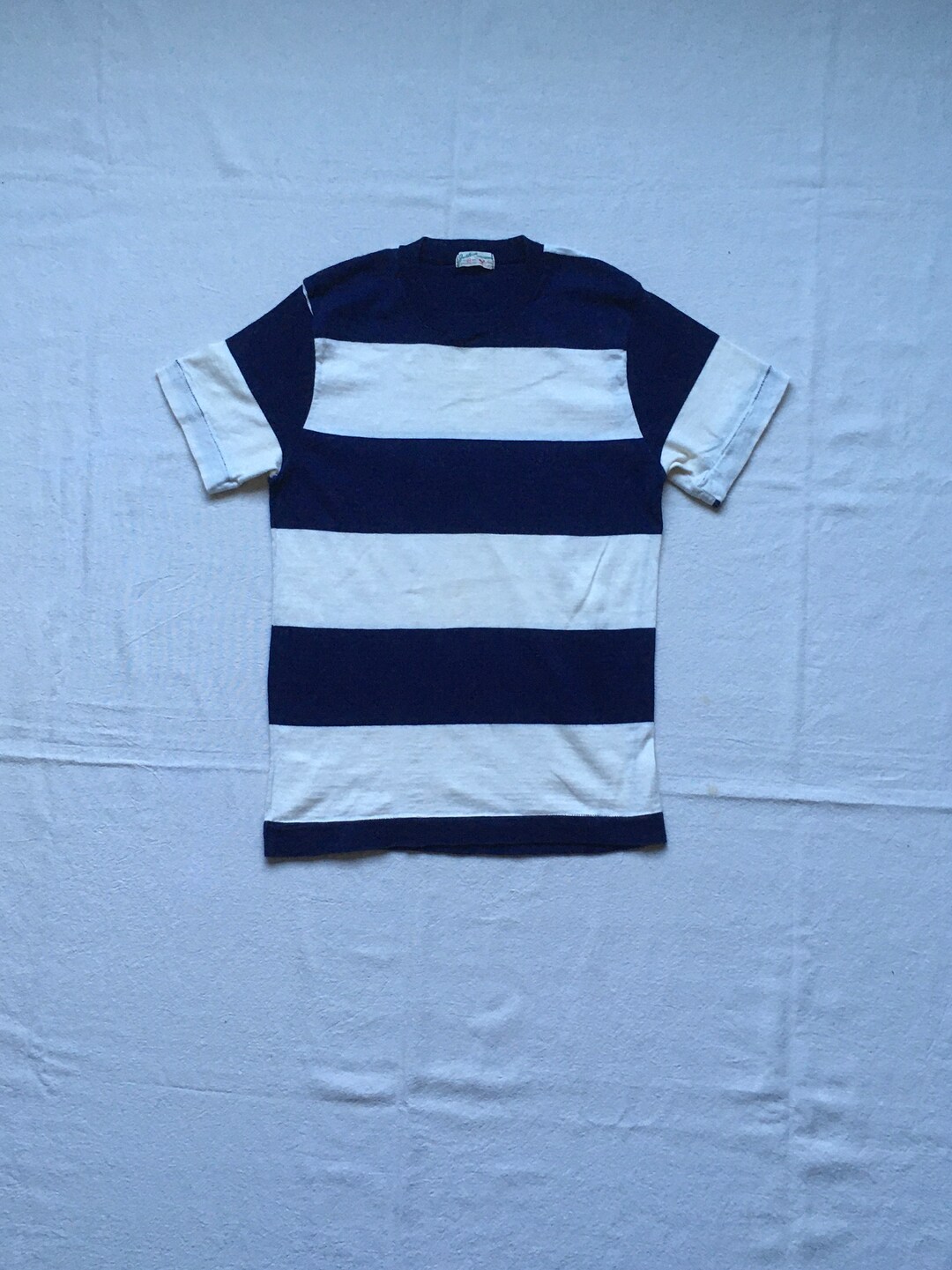 Vintage 40s Jantzen Sun Clothes Wide Striped Knit Cotton