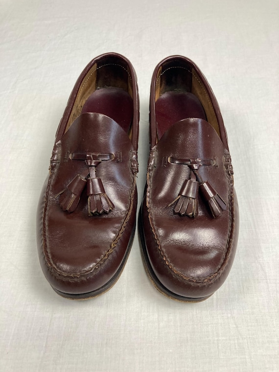Vintage 60s Bass Weejun Loafers 636 Tassle Mens 8 D Leather  display picture 1