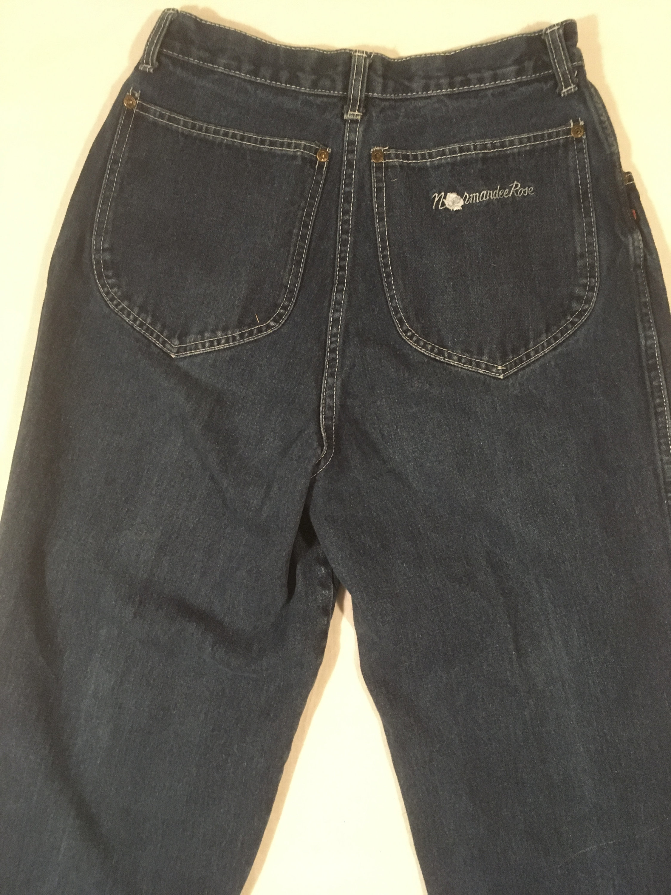 Vintage 80s Normandee Rose High Waist Zip Fly Relaxed Fit Tapered