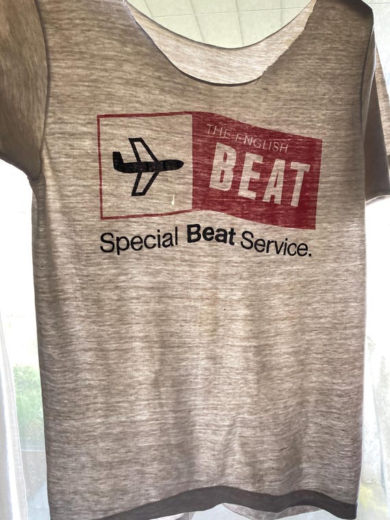 Vintage 80s the English Beat T Shirt Special Beat Service 1982 