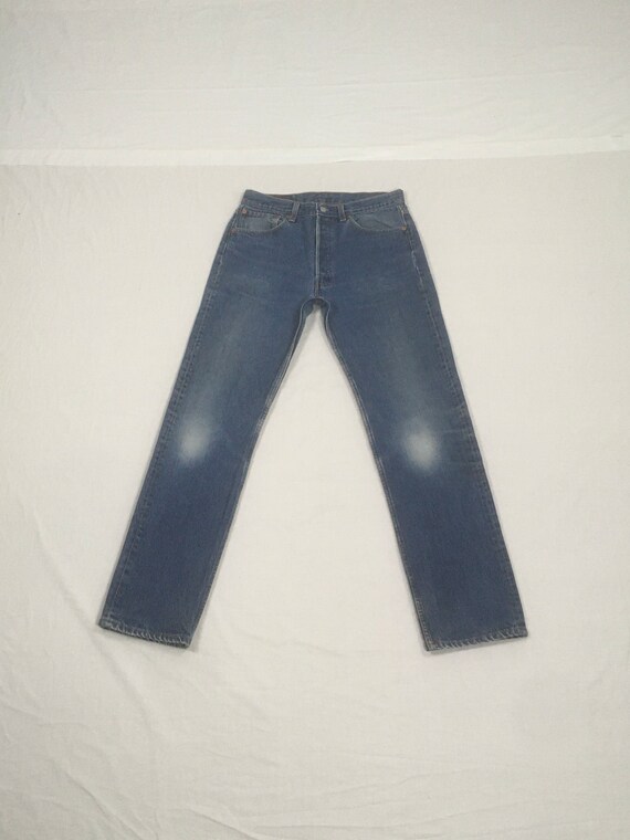 Vintage 90s Levis 501 0000 Blue Jeans Made in Usa 31 X 32 1990s 