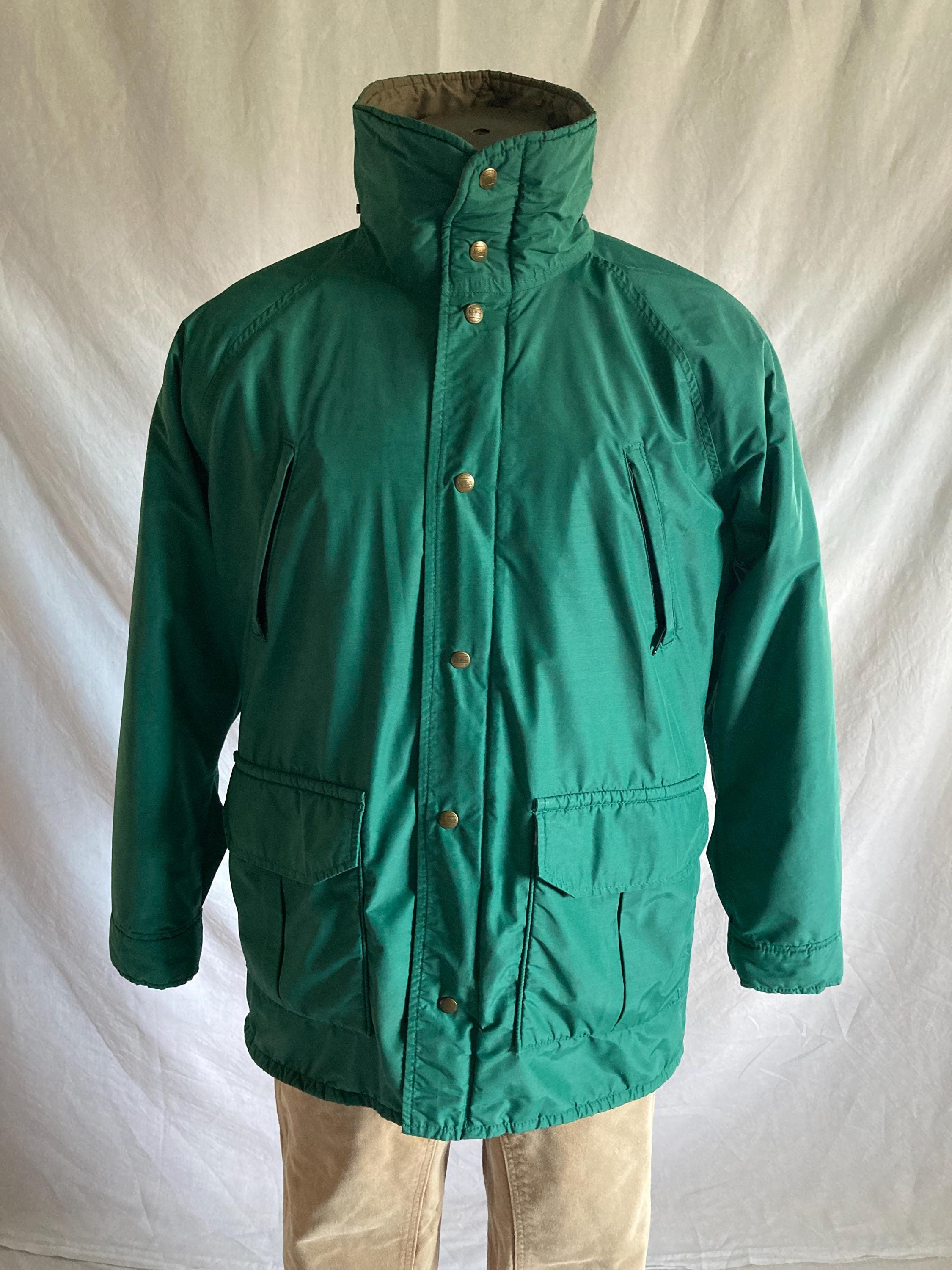 VINTAGE L.L. Bean Penobscot Parka Jacket Men L Large Full Zip Gray
