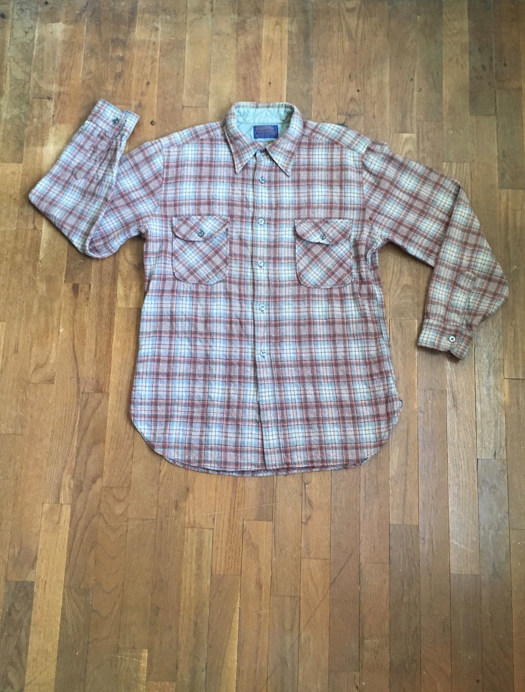 Vintage 80s Pendleton Country Traditionals Pure Virgin Wool Plaid Board ...