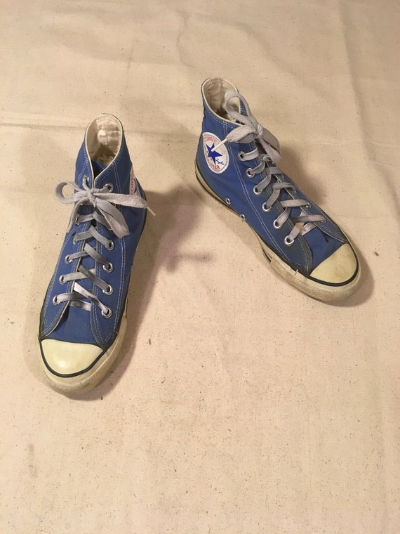 vintage 80's Converse メタリックブルー