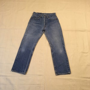 vintage levis 501 made in usa blue jeans 28 / 29 x 26 1/2 image 1