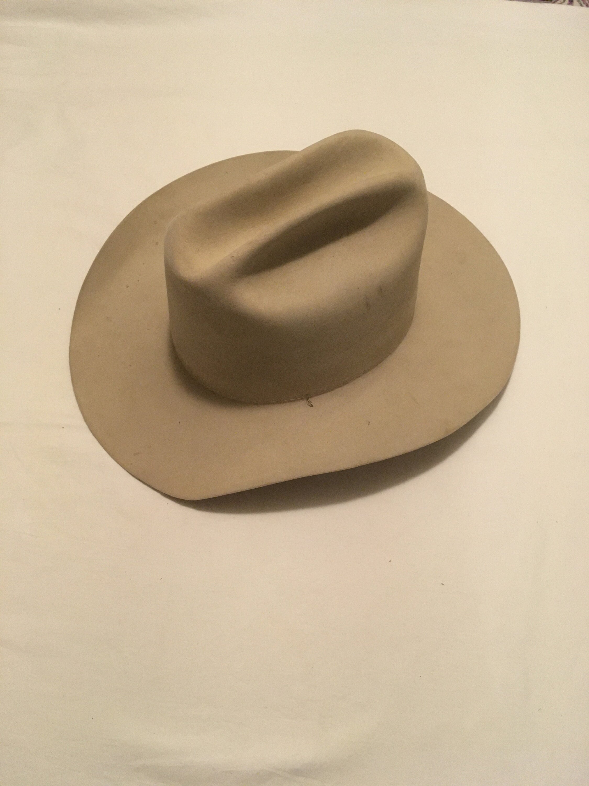 Vintage Catalena Hatters Bryan Texas Felt Silver Belly All Around