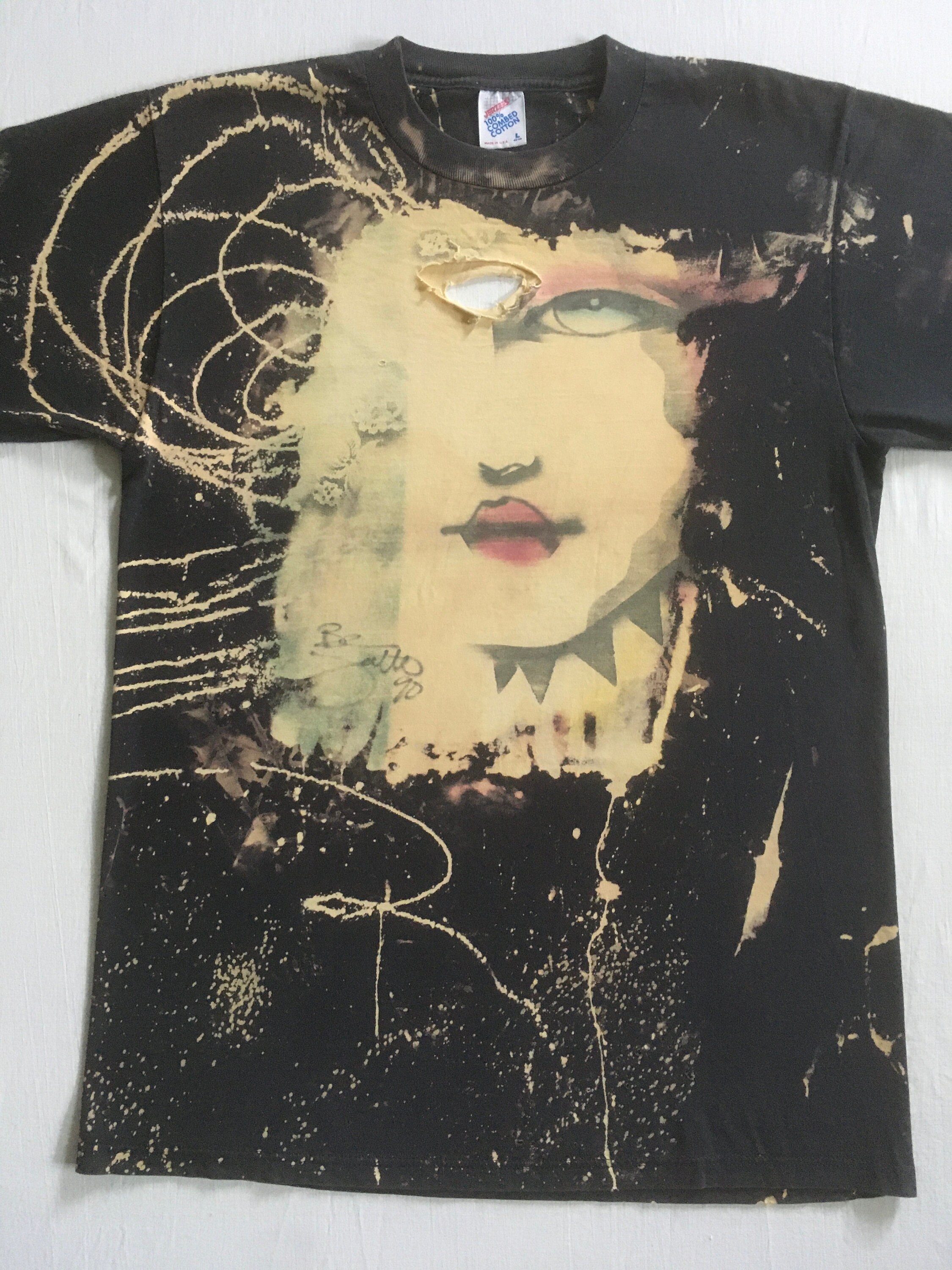 Vintage 90s Acid Wash Be Seattle Street Art T Shirt Air Vintage 90s Acid Wash Be Seattle Street Art T Shirt Air