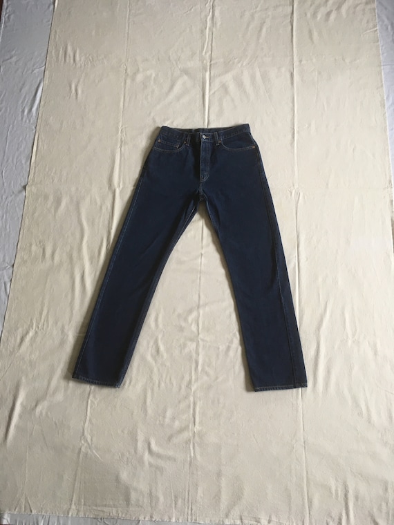 Vintage Levis 505 Regular Fit Straight Leg Dark Wash High Waist 