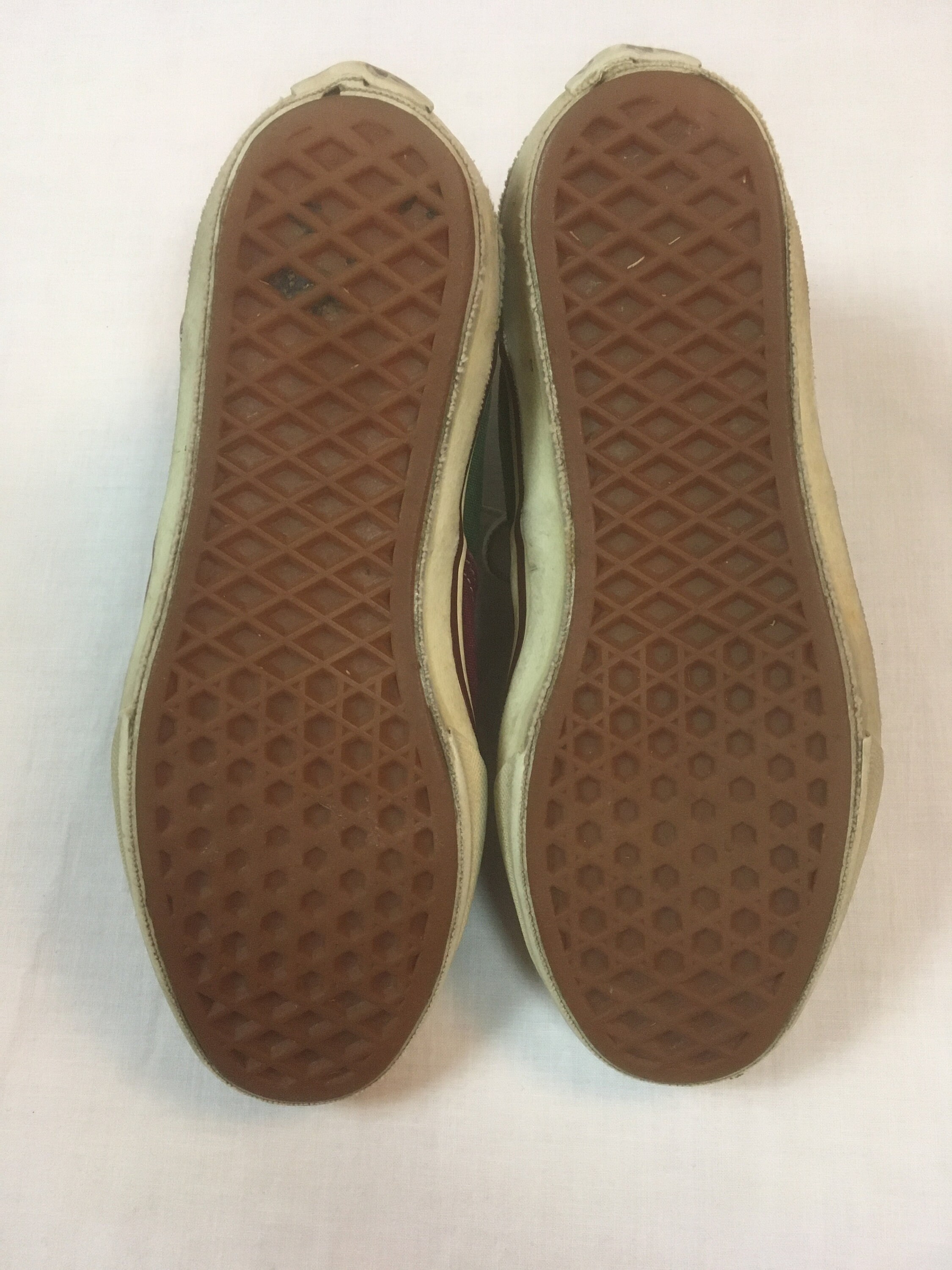Vintage 80s Vans Skate Sneakers Made in USA Canvas Two Tone Vintage 80s Vans Skate Sneakers Made in USA Canvas Two Tone