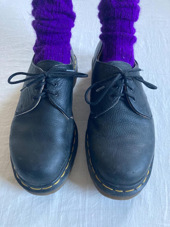 Vintage 90s Dr Martens Made in England Black Leather Oxford  display picture 1