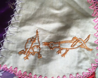 ヴィンテージアンティーク 1900年代初頭 1911年1月 クレイジーパッチ