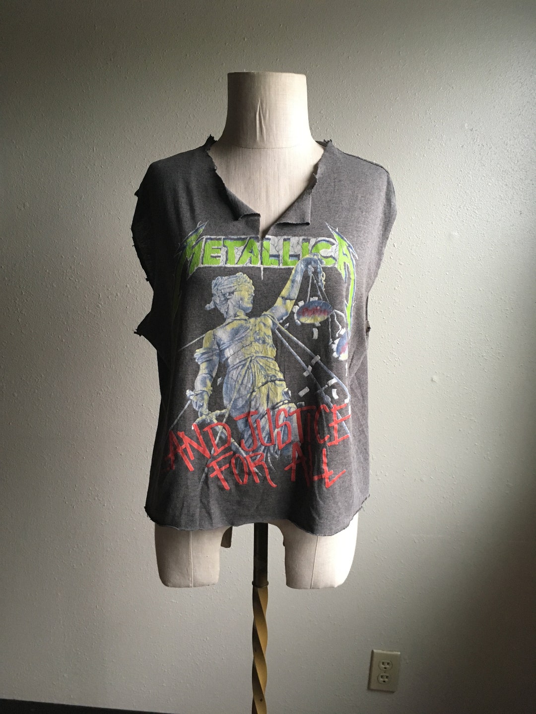 Vintage Metallica And Justice For All T Shirt 1988 for Sale in San