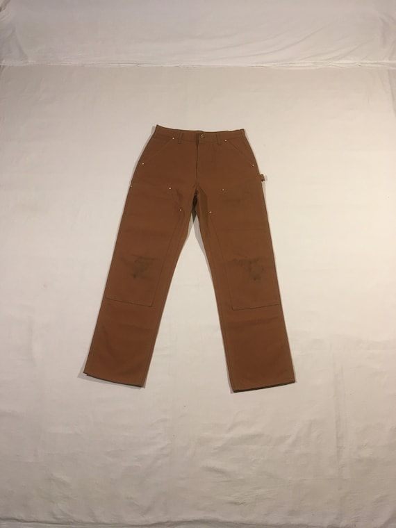 Vintage Carhartt B01 Dungarees Loose Original Fit Brown Duck Canvas Double  Front Work Pants Made in Usa 32 X 32 1/2 -  Finland