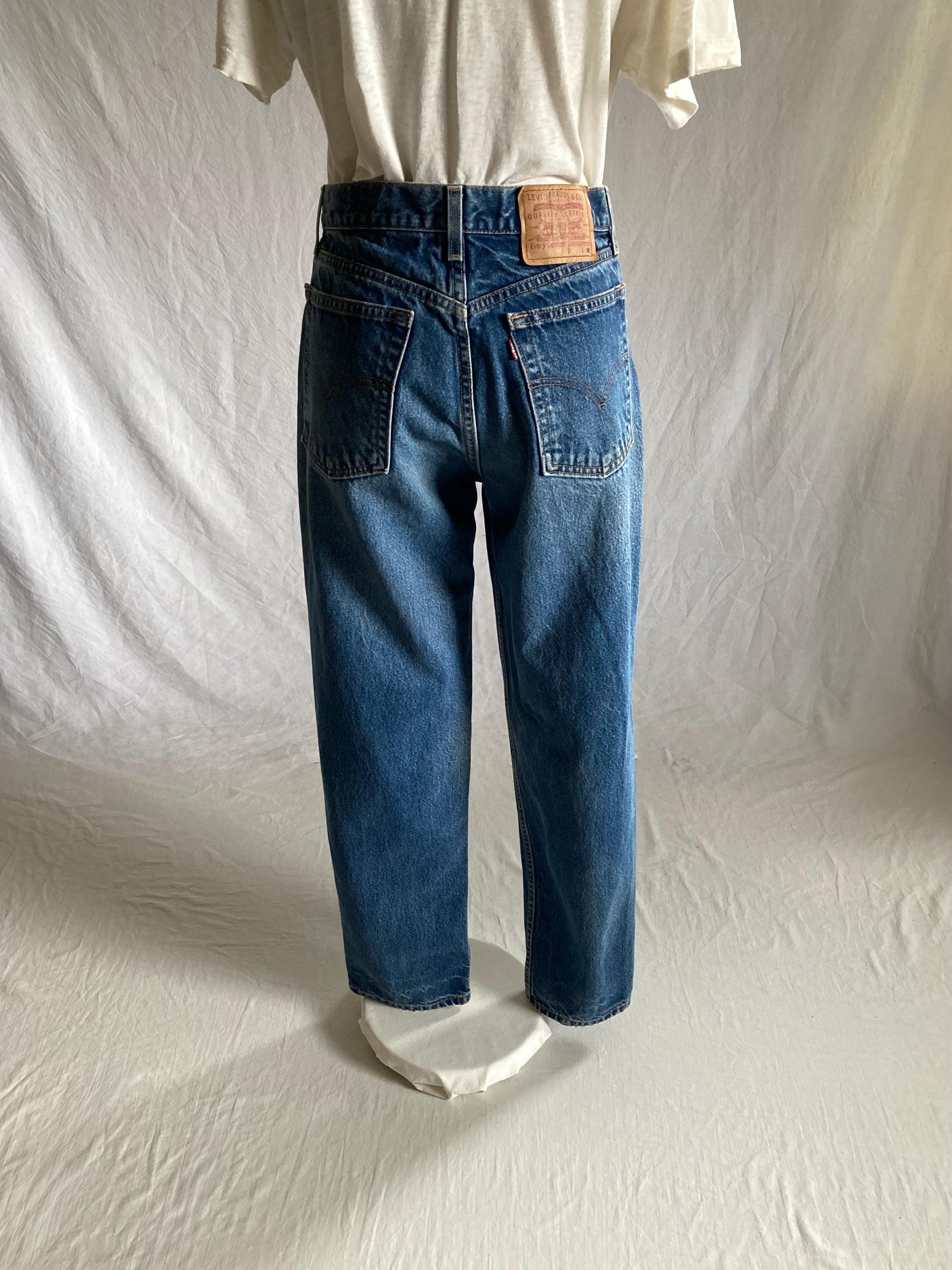 Vintage Y2k Levis 709 Blue Jeans High Waist 29 Zip Fly Made in