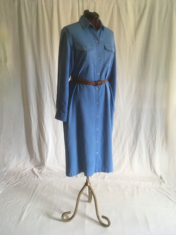 vintage 70s womens LL bean pure silk button up ox… - image 2