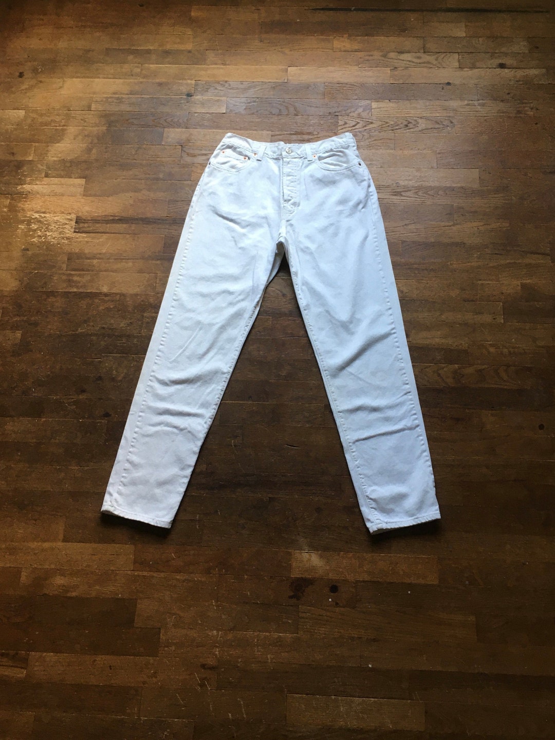 Vintage 90s Gap Classic Fit Button Fly High Rise White Jeans - Etsy