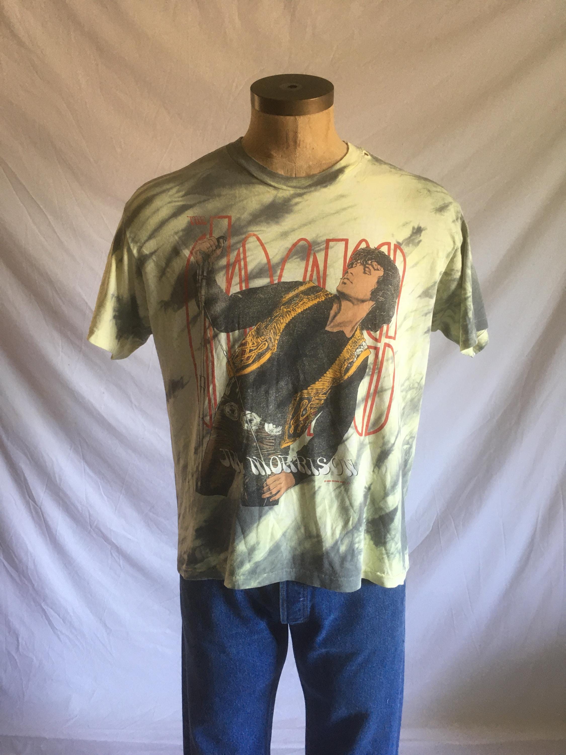 Vintage 80s the Doors Music Co Jim Morrison Tie Dye T Shirt Ss