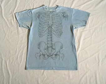 ヴィンテージ 80 年代 レスリー アーウィン スケルトン T シャツ  