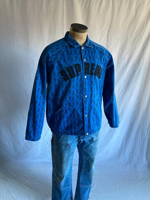 Vintage Supreme Panther Snap Front Twill Jacket XL 14 Oz