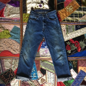 Size 36x32 Vintage Levis 501XX Big E LVC Indigo Blue Denim Jeans 1990s Levis Redline Selvedge Jeans Levis 501XX Japan Repro Indigo Jeans W36