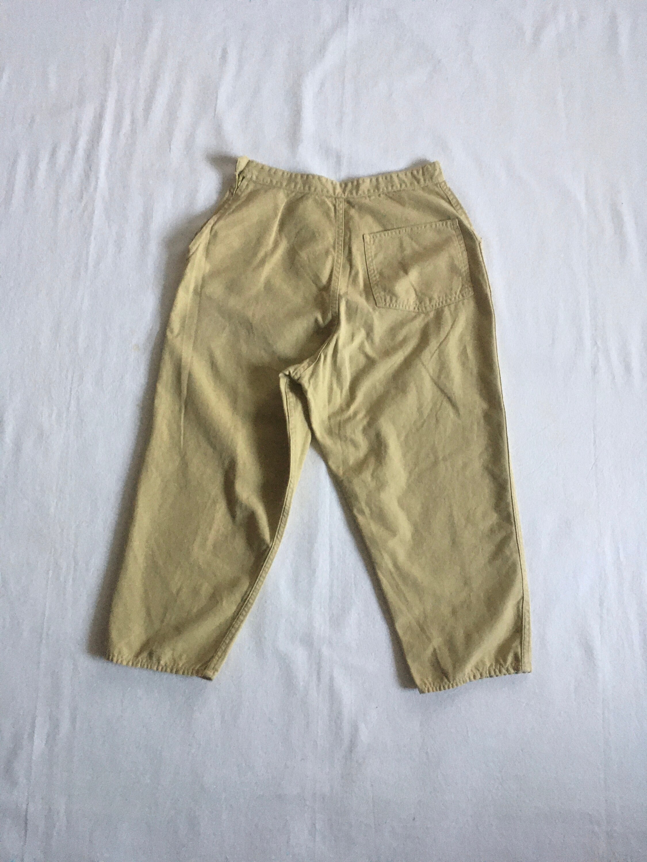 Vintage 50s Side Zip Capri Pants Topsail Westpoint Fabric