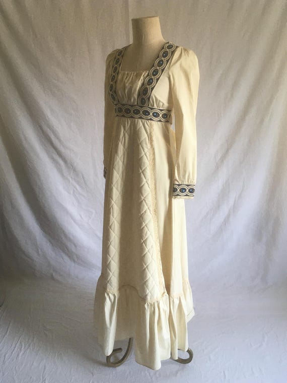 vintage 70s Gunne Sax by jessica maxi dress empire wa… - Gem