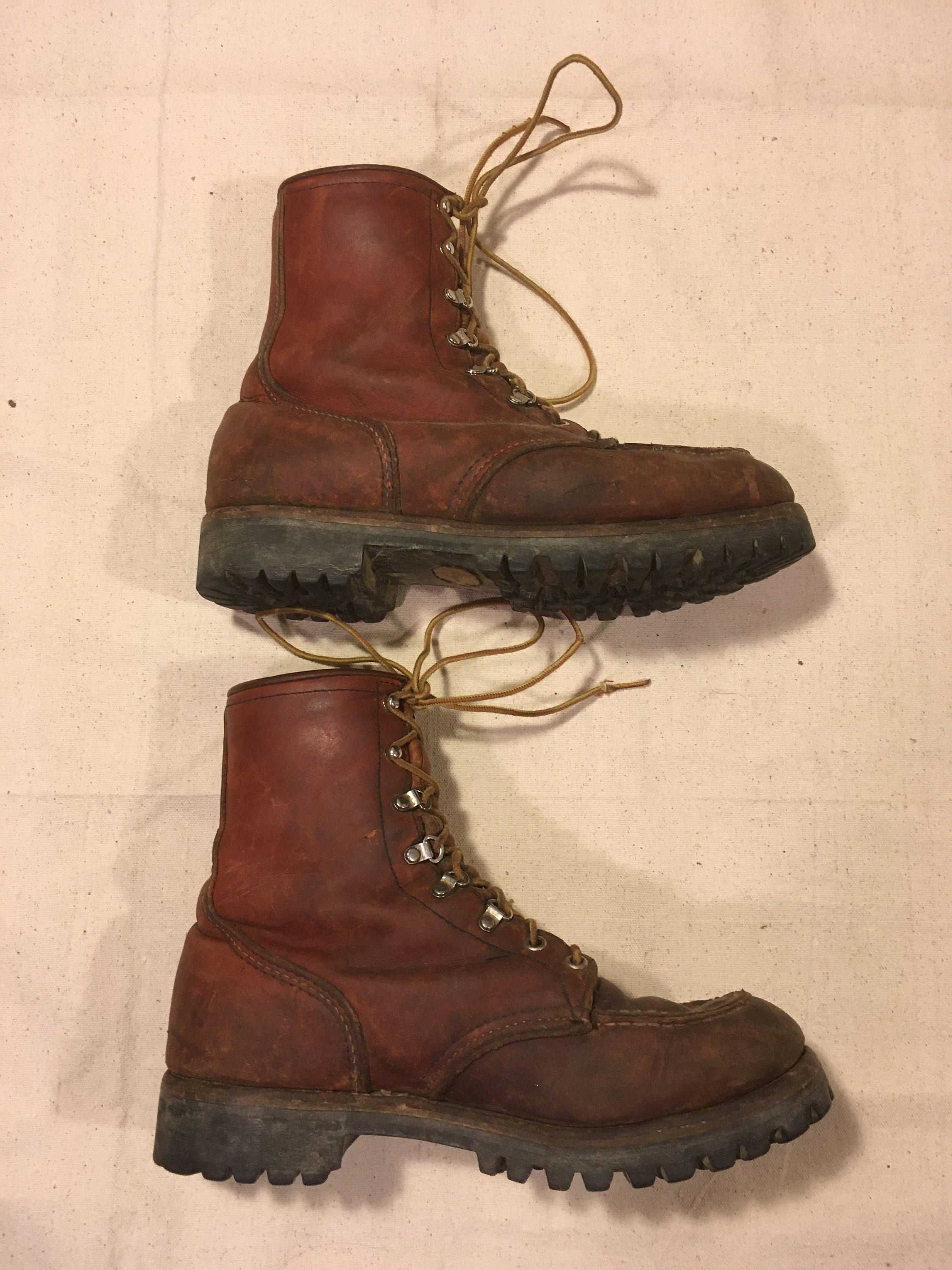 Vintage 80s Red Wing Irish Setter Sport Boot Made in Usa Moc Toe