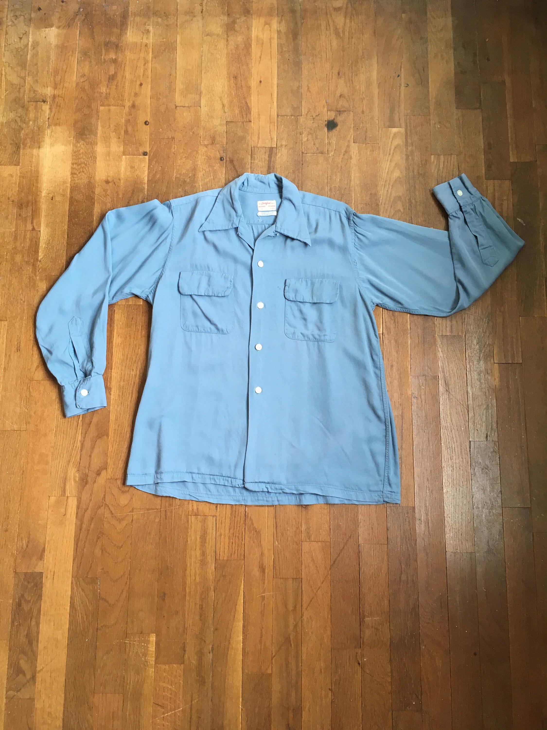 Ropa Ropa para hombre Camisas y camisetas Camisas Oxford y abotonadas Vintage camiseta para hombre camisa de los 90 camisa azul patrón abstracto blusa geométrica ropa masculina vintage ropa de los 90 camisa impresa 