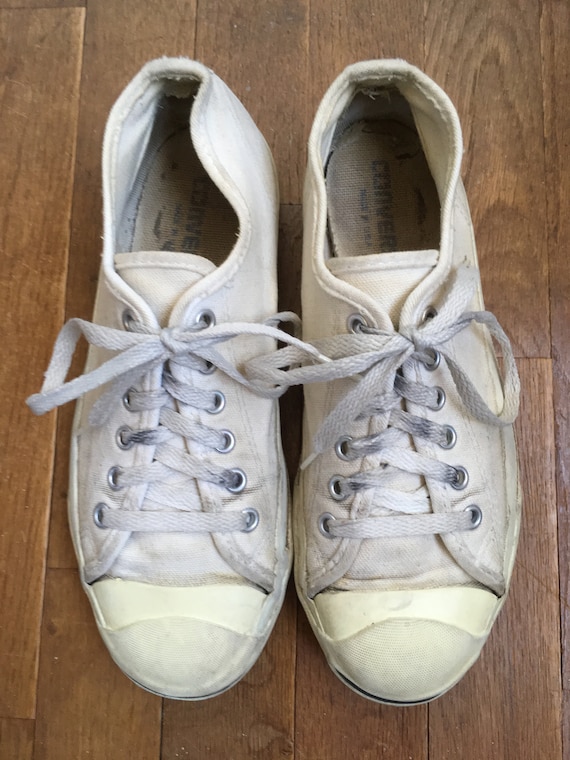 vintage jack Purcell converse white canvas sneake… - image 7