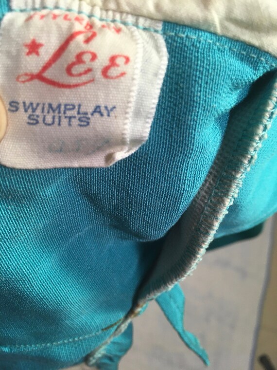 vintage 40s styled by Lee swimplay suits zip back… - image 8