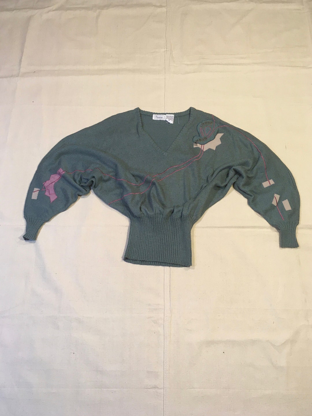 Pull Vintage Marc D'Alcy En Laine Beige - Cardigan Femme Taille M, Très Bon état Occasion