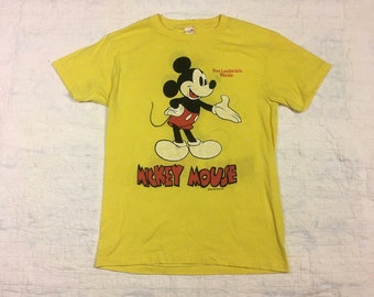 vintage 70s Mickey Mouse walt disney Fort Lauderdale Florida t shirt