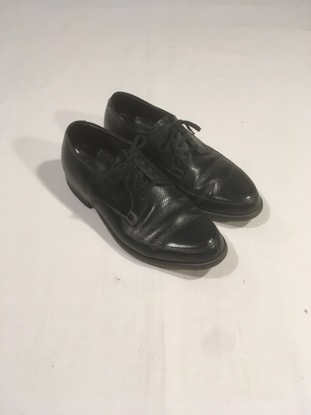 Vintage 50s Nunn Bush Moc Toe Black Leather Dress Shoes Lace - Etsy