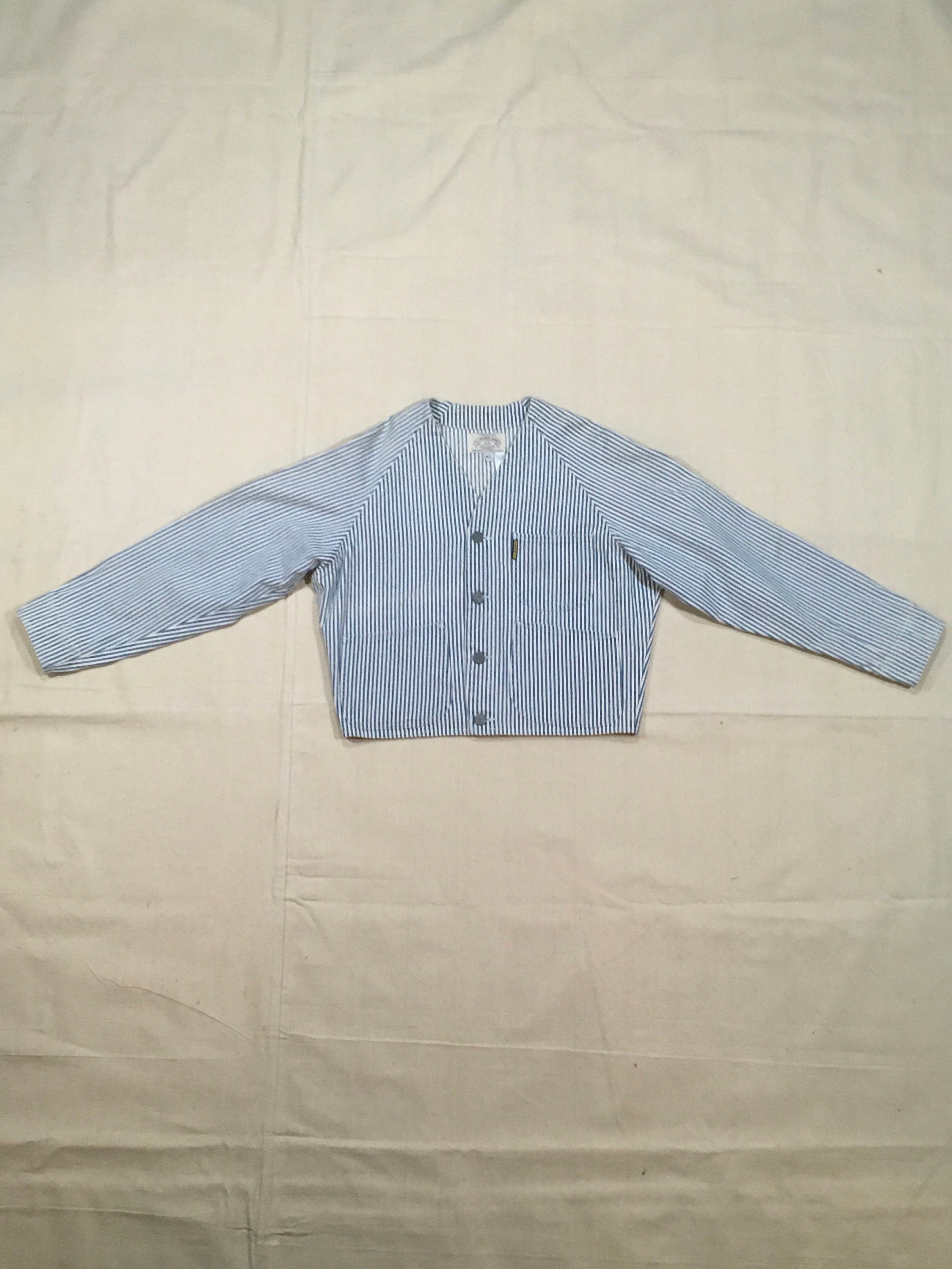 Vintage Armani jeans hickory stripe short engineer jacket | Etsy