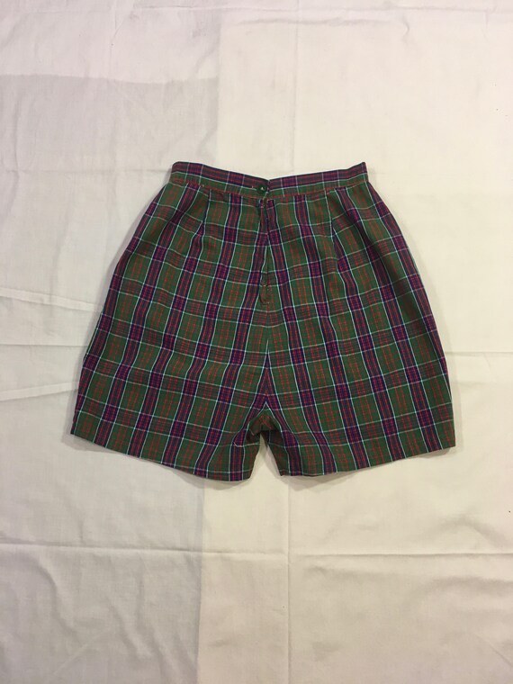 vintage 40s womens plaid high waist sanforized co… - image 7