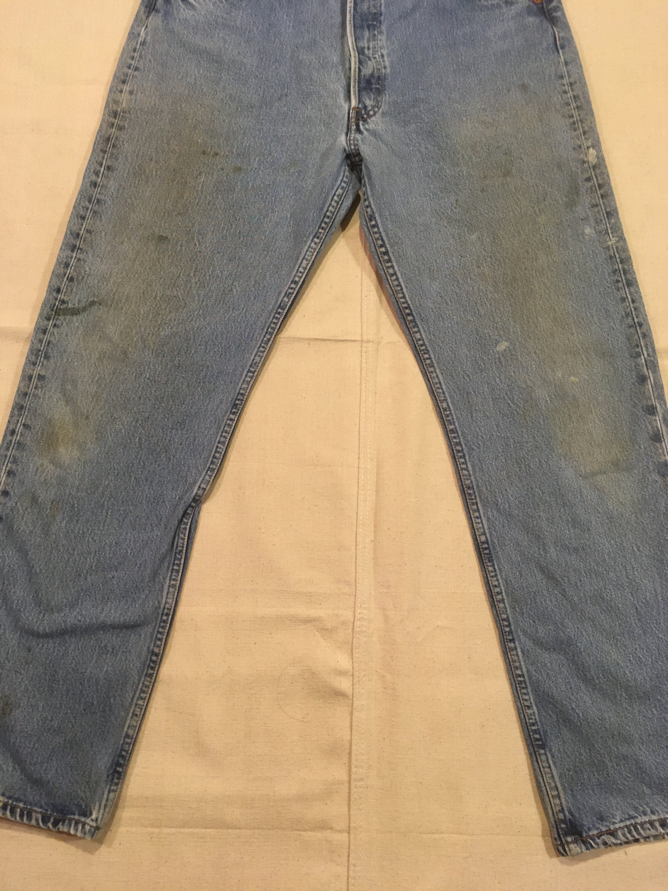 Vintage 90s Levis 501 Blue Jeans 34 X 30 Made in Mexico Button Fly