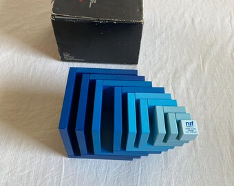 Vintage Naef Spielzeug Blue Cella Swiss Made Design Peer Clahsen