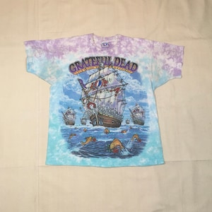 ヴィンテージ 90年代 1993年 グレイトフル・デッド シップ・オブ・フールズ タイダイ リキッドブルー Tシャツ アメリカ製