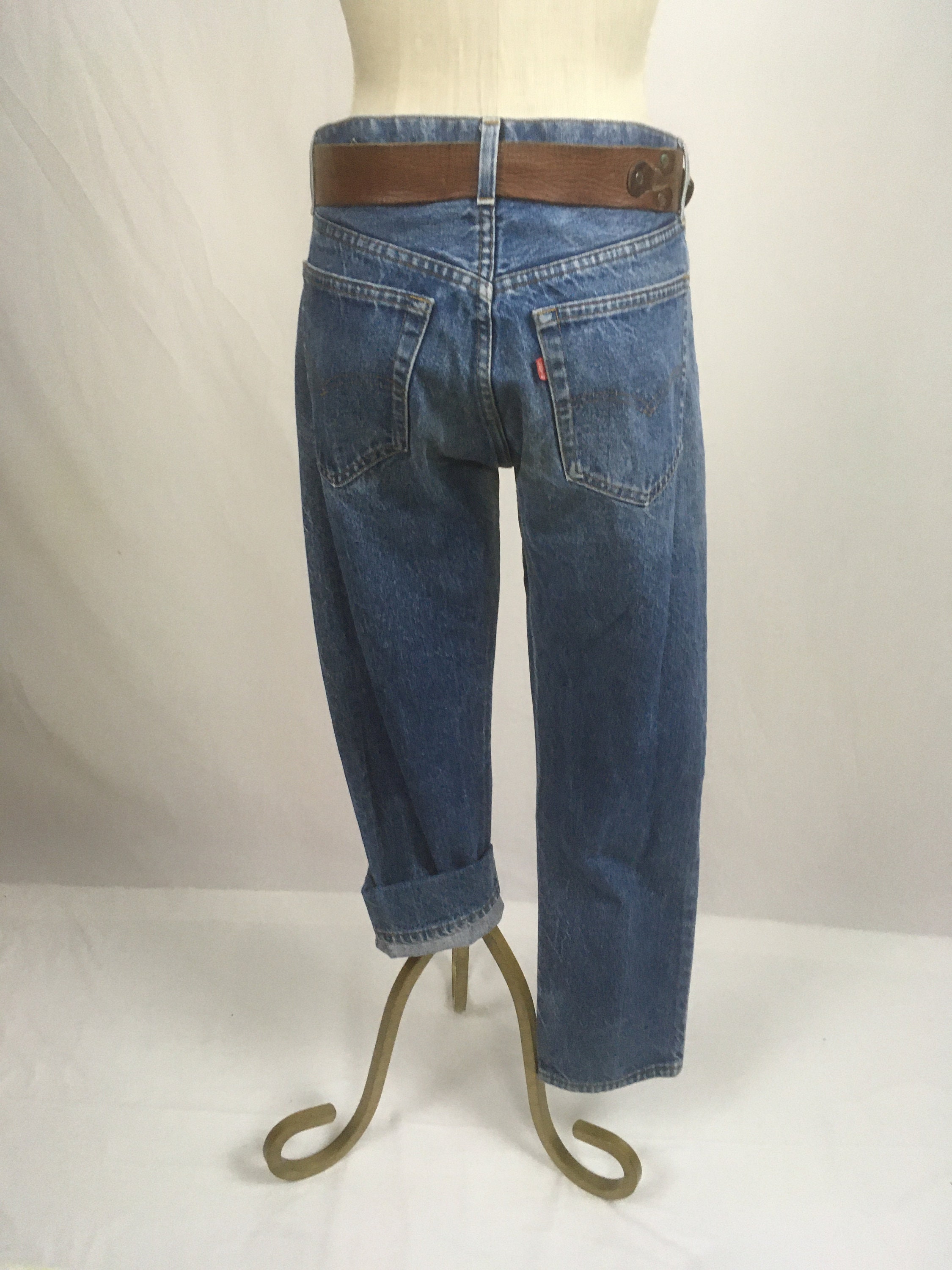 Vintage 80s Levis 505 0217 Blue Jeans Made in Usa 31 X 28 1980s 