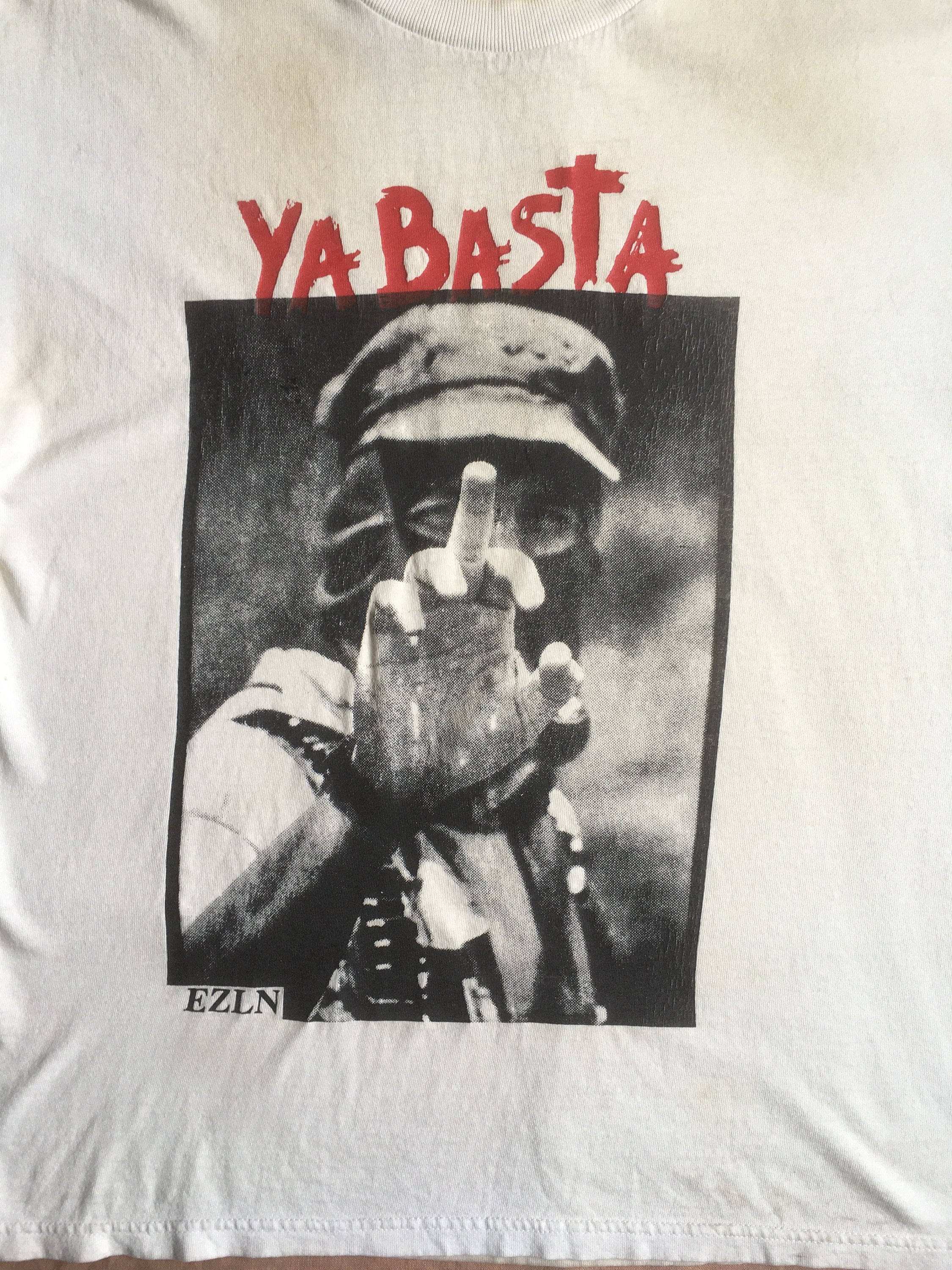 Vintage 90s Ya Basta Ezln Zapatista National Liberation Marcos 