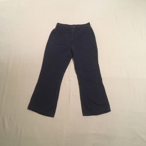 Vintage 70er Matrosen-Latzhose Blue Jean High Waist Talon Zip Fly Denim Deckhose