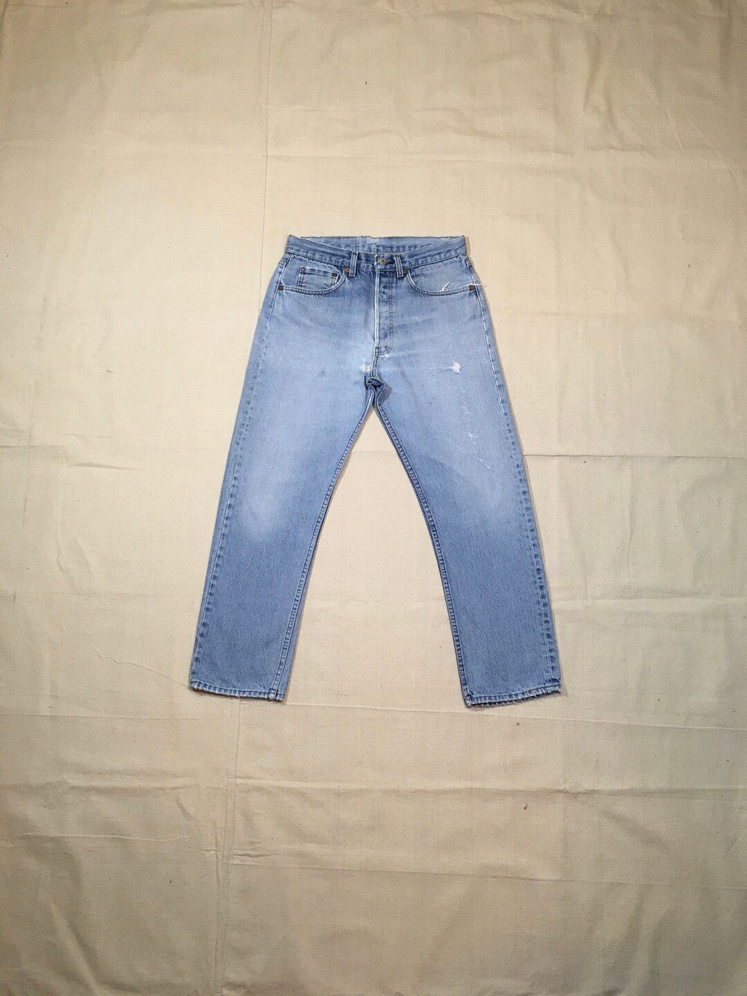 Levi's 501 80s USA ハチマル Vintage 80s Levis 501 Striped Straight Leg Jeans Made in USA
