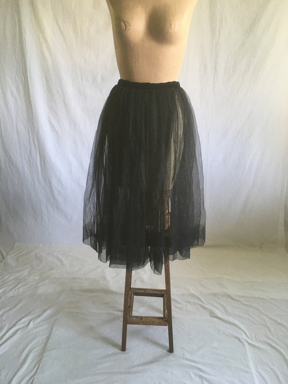 Black tutu top skirt 50s