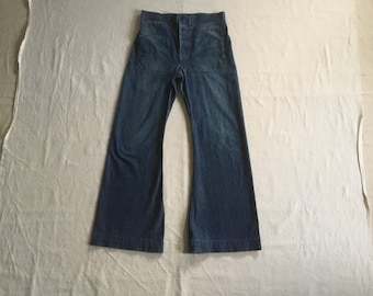 Vintage Denim Pants, U.S. Navy Pants, 1950s Denim Jeans