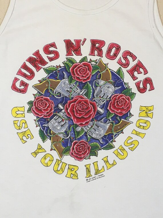 Vintage 90s 1991 Guns N Roses GN'R Use Your Illusion Brockum Tank