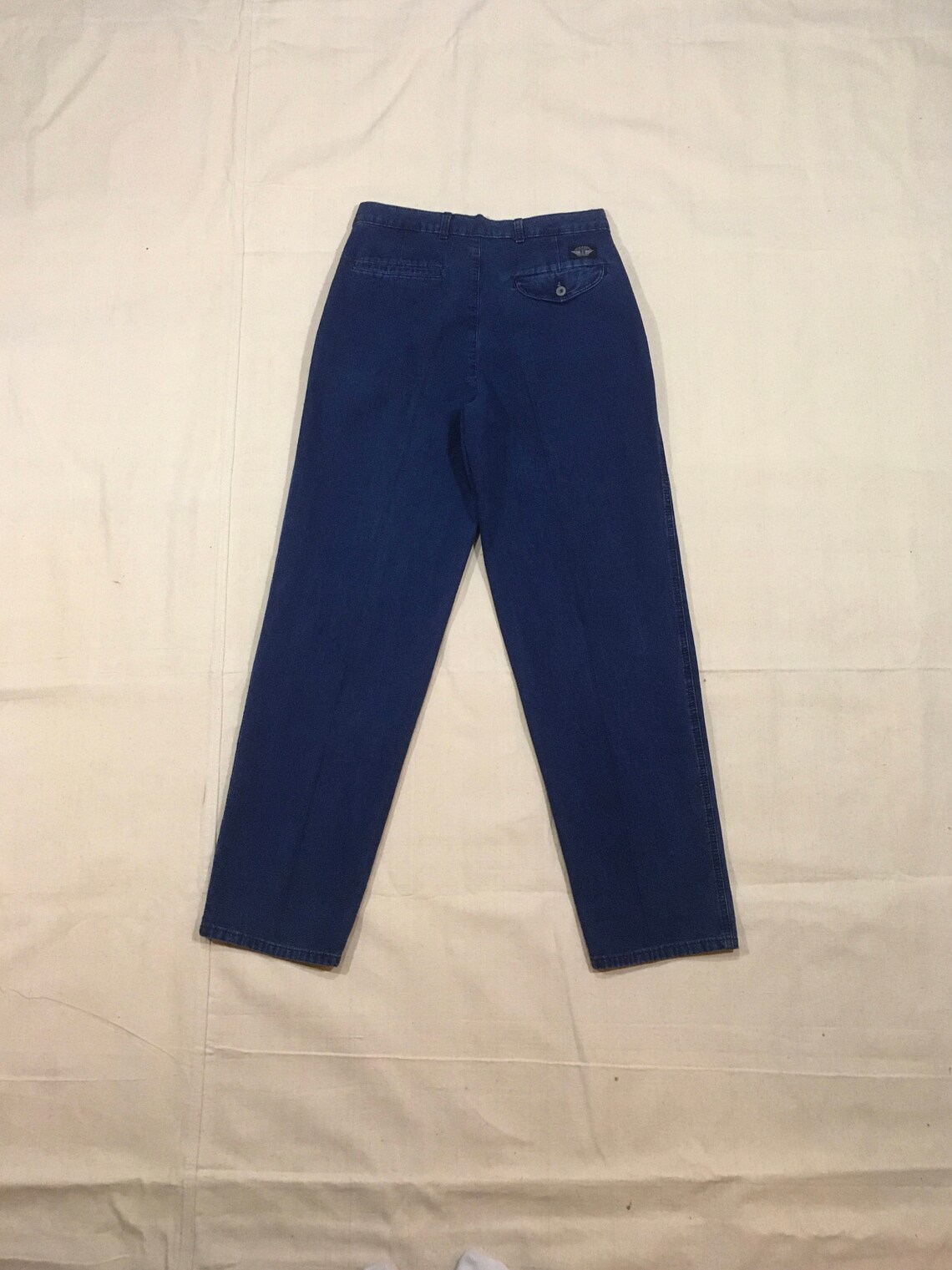 Vintage 80s levis dockers high waist pleated denim chinos blue | Etsy
